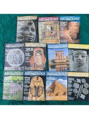 Lot of 11 issues of Archaeology Magazine 2020 to 2022 Very Good Condition